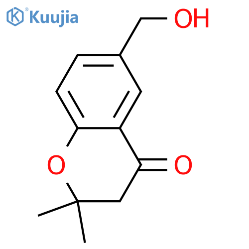 2,3-Dihydro-6-(hydroxymethyl)-2,2-dimethyl-4H-1-benzopyran-4-one structure