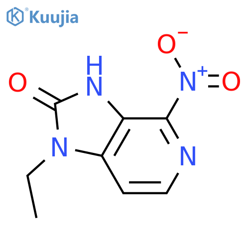 1-ethyl-1,3-dihydro-4-nitro-2H-Imidazo[4,5-c]pyridin-2-one structure