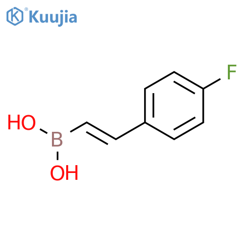 trans-2-(4-fluorophenyl)vinylboronic acid structure