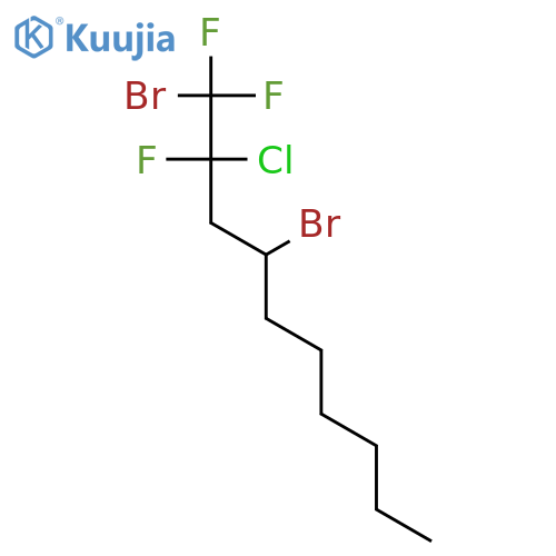 2-Chloro-1,4-dibromo-1,1,2-trifluorodecane structure