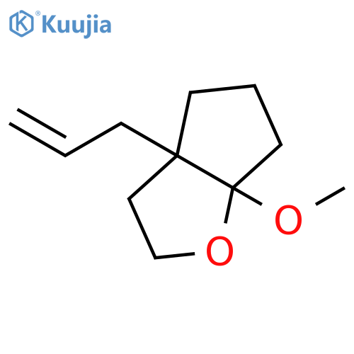 1-Methoxy-5-(2-propenyl)-2-oxabicyclo[3.3.0]octane structure