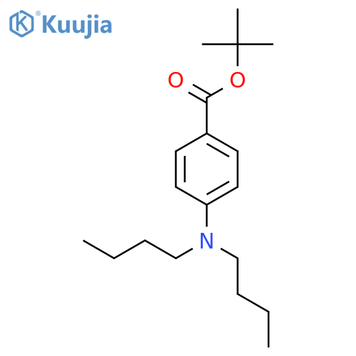 Benzoic acid, 4-(dibutylamino)-, 1,1-dimethylethyl ester structure