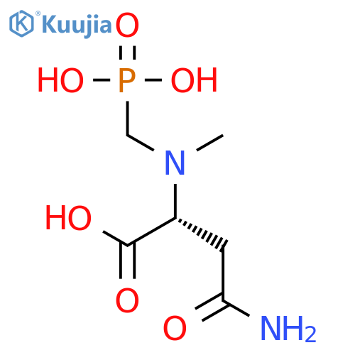 D-Asparagine, N2-methyl-N-(phosphonomethyl)- structure