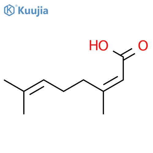 (Z)-3,7-Dimethylocta-2,6-dienoic acid structure