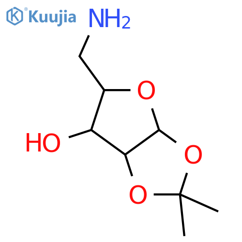 a-D-Xylofuranose,5-amino-5-deoxy-1,2-O-(1-methylethylidene)- structure
