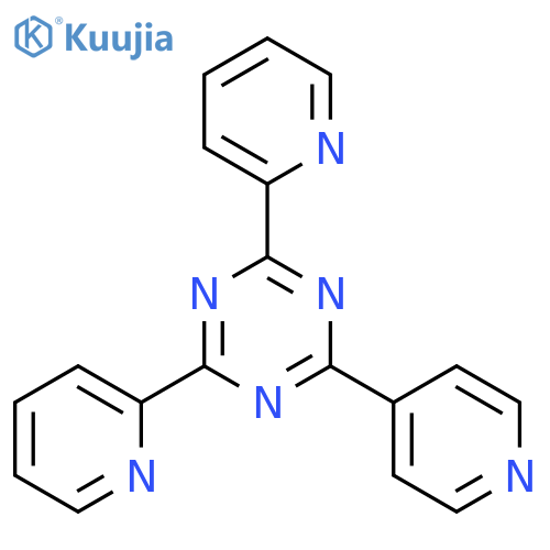 1,3,5-TRIAZINE, 2,4-DI-2-PYRIDINYL-6-(4-PYRIDINYL)- structure