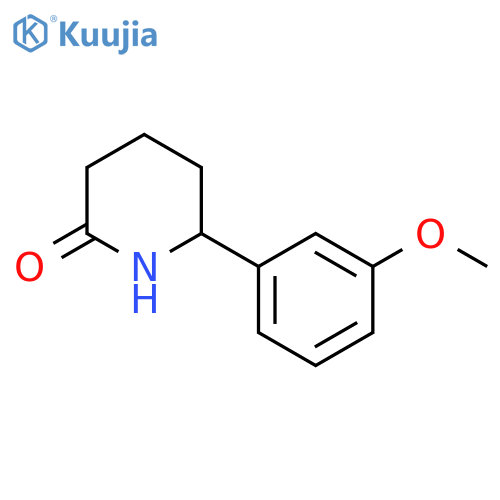 2-Piperidinone, 6-(3-methoxyphenyl)- structure