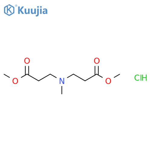 methyl 3-(3-methoxy-3-oxopropyl)(methyl)aminopropanoate hydrochloride structure