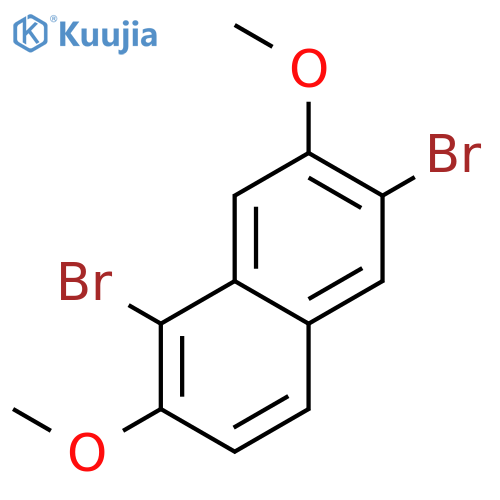 1,6-Dibromo-2,7-dimethoxynaphthalene structure