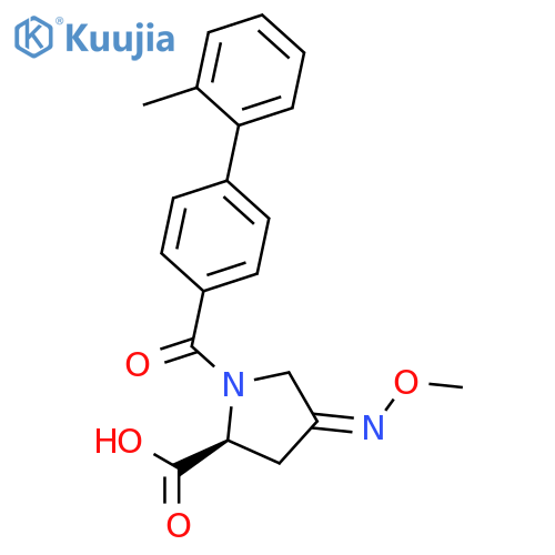 L-PROLINE, 4-(METHOXYIMINO)-1-[(2'-METHYL[1,1'-BIPHENYL]-4-YL)CARBONYL]- structure