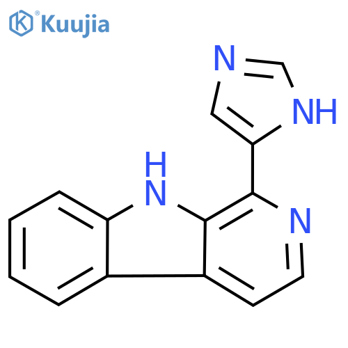 9H-​Pyrido[3,​4-​b]​indole, 1-​(1H-​imidazol-​5-​yl)​- structure