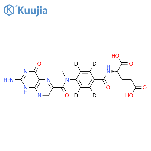 10-Formyl Folic Acid-d4 structure