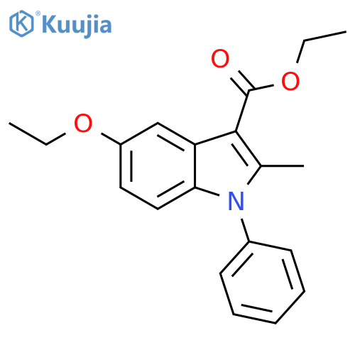 5-Ethoxy-2-methyl-1-phenyl-1H-indole-3-carboxylic acid ethyl ester structure