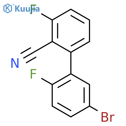[1,1'-BIPHENYL]-2-CARBONITRILE, 5'-BROMO-2',3-DIFLUORO- structure