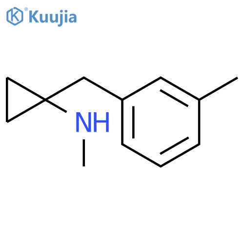 N-methyl-1-(3-methylphenyl)methylcyclopropan-1-amine structure