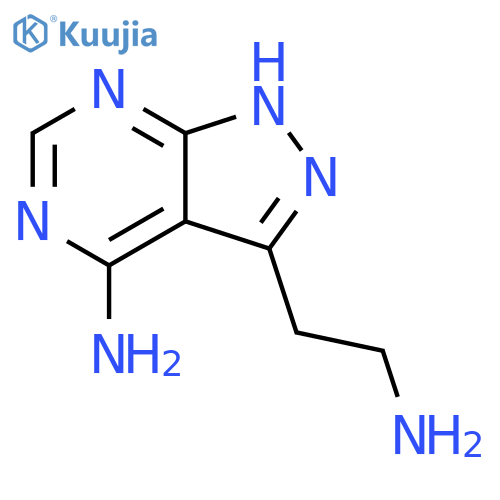 4-amino-1H-Pyrazolo[3,4-d]pyrimidine-3-ethanamine structure