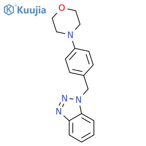 (4-morpholinylphenylmethyl)benzotriazole , 95%, mixture of bt1 and bt2 isomers structure