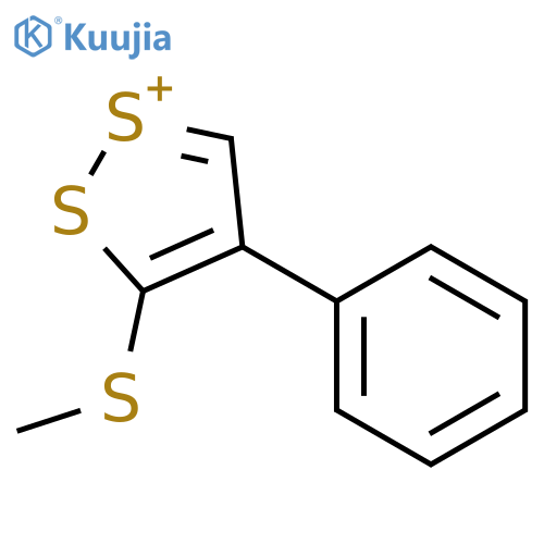 1,2-Dithiol-1-ium, 3-(methylthio)-4-phenyl- structure