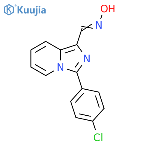 (E)-N-{3-(4-chlorophenyl)imidazo1,5-apyridin-1-ylmethylidene}hydroxylamine structure