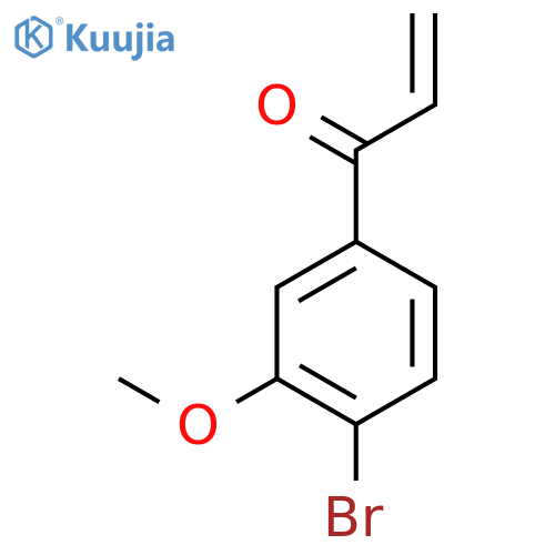 1-(4-bromo-3-methoxyphenyl)prop-2-en-1-one structure
