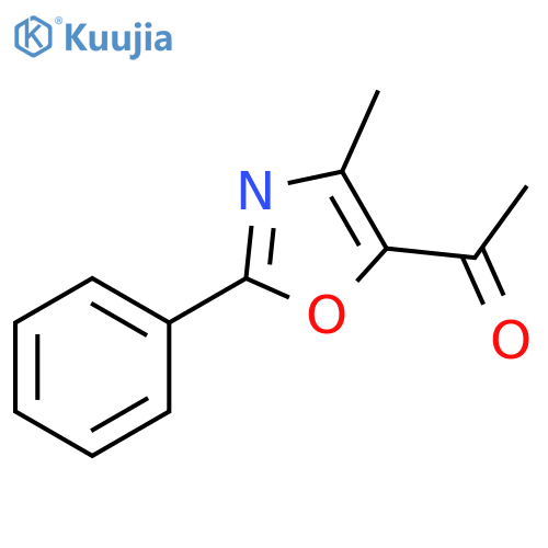 Ethanone, 1-(4-methyl-2-phenyl-5-oxazolyl)- structure