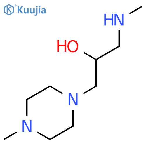 1-(Methylamino)-3-(4-methylpiperazin-1-yl)propan-2-ol structure