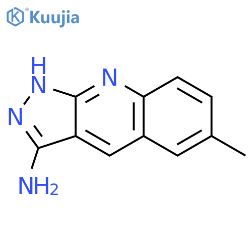 6-Methyl-1H-pyrazolo3,4-bquinolin-3-ylamine structure