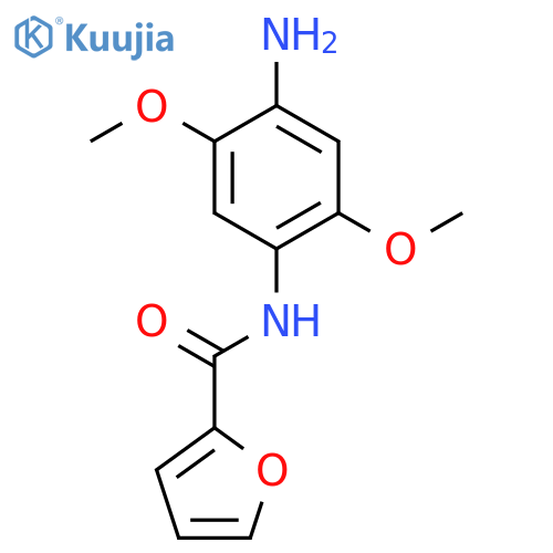 Furan-2-carboxylic acid (4-amino-2,5-dimethoxy-phenyl)-amide structure