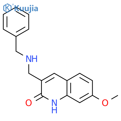 3-(Benzylamino-methyl)-7-methoxy-1H-quinolin-2-one structure