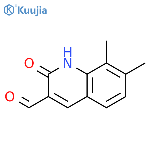 2-hydroxy-7,8-dimethylquinoline-3-carbaldehyde structure