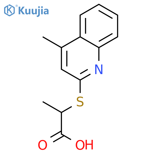 2-(4-Methyl-2-quinolinyl)thiopropanoic Acid structure