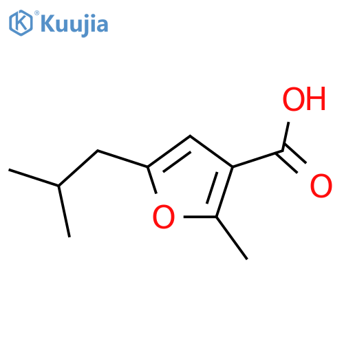 5-Isobutyl-2-methyl-furan-3-carboxylic acid structure