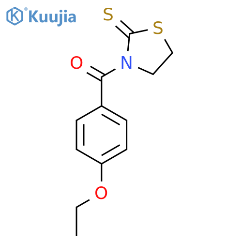 3-(4-Ethoxybenzoyl)-1,3-thiazolidine-2-thione structure