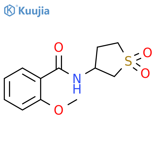 N-(1,1-dioxo-1lambda6-thiolan-3-yl)-2-methoxybenzamide structure
