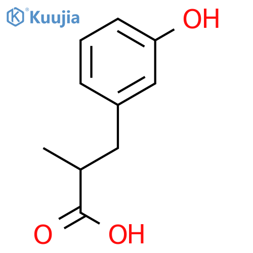 3-(3-hydroxyphenyl)-2-methylpropanoic acid structure