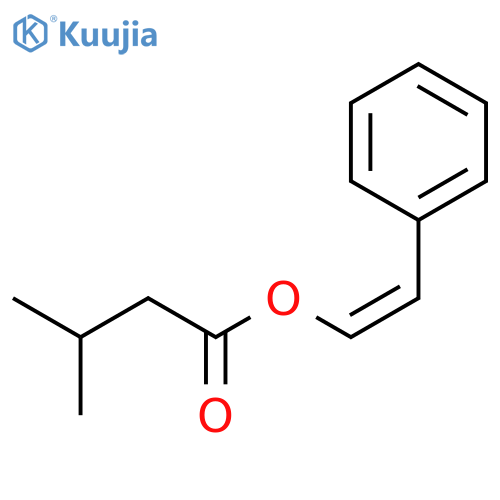 BUTANOIC ACID, 3-METHYL-, (1Z)-2-PHENYLETHENYL ESTER structure