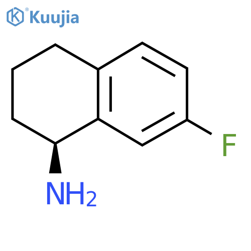 (1S)-7-fluoro-1,2,3,4-tetrahydronaphthalen-1-amine structure
