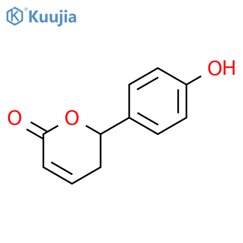 5,6-Dihydro-6-(4-hydroxyphenyl)-2H-pyran-2-one structure