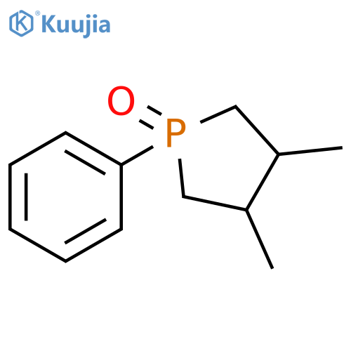 PHOSPHOLANE, 3,4-DIMETHYL-1-PHENYL-, 1-OXIDE structure