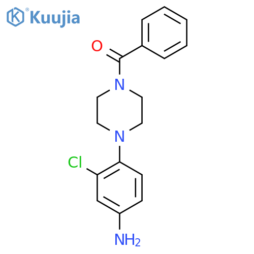 (4-(4-Amino-2-chlorophenyl)piperazin-1-yl)(phenyl)methanone structure