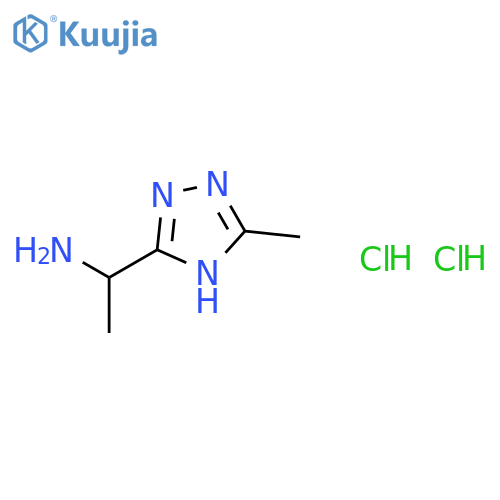 1-(5-Methyl-4H-1,2,4-triazol-3-yl)ethanamine dihydrochloride structure