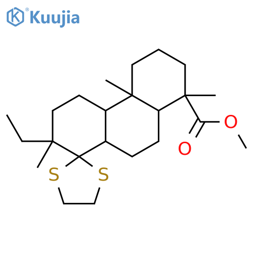 Methyl 7'-ethyl-1',4'a,7'-trimethylspiro[1,3-dithiolane-2,8'-2,3,4,4b,5,6,8a,9,10,10a-decahydrophenanthrene]-1'-carboxylate structure