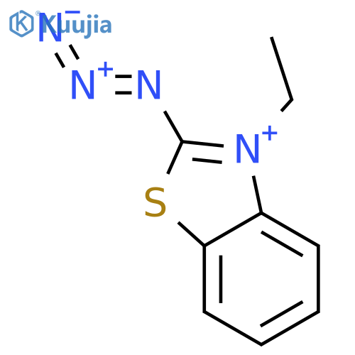 Benzothiazolium, 2-azido-3-ethyl- structure