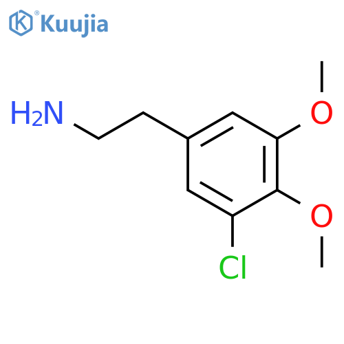 2-(3-chloro-4,5-dimethoxyphenyl)ethan-1-amine structure