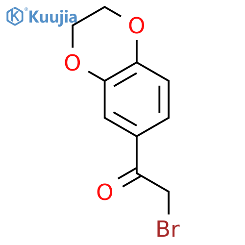2-bromo-1-(2,3-dihydro-1,4-benzodioxin-6-yl)ethan-1-one structure