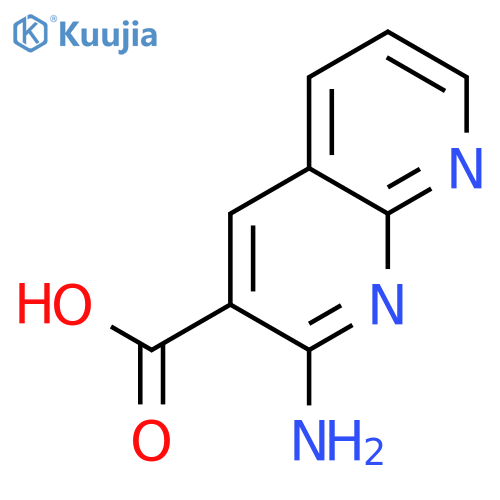 2-amino-1,8-naphthyridine-3-carboxylic acid structure
