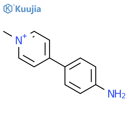 Pyridinium, 4-(4-aminophenyl)-1-methyl- structure