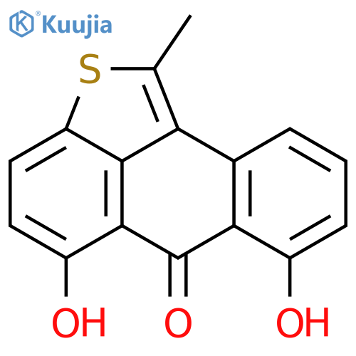 6H-ANTHRA[1,9-BC]THIOPHEN-6-ONE, 5,7-DIHYDROXY-1-METHYL- structure