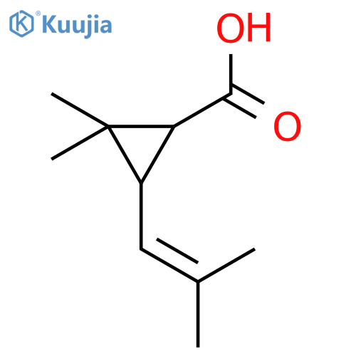 (+)-trans-Chrysanthemic Acid structure