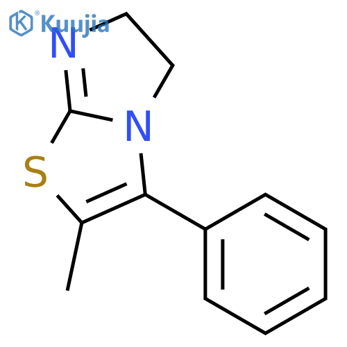 Imidazo[2,1-b]thiazole, 5,6-dihydro-2-methyl-3-phenyl- structure